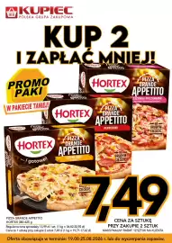 Kupiec gazetka tydzień 34 Strona 9: Pizza Grande Appetito Cztery Sery Hortex €7,49