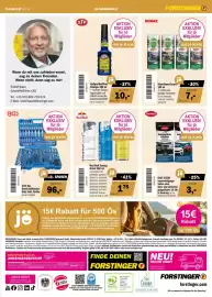 Forstinger Flugblatt Seite 11: BGS 192-tlg. Steckschlüssel-Satz inkl. Koffer €96,00, STP Rußpartikelfilter-Reiniger €10,00