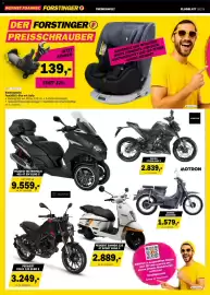 Forstinger Flugblatt Seite 8: Peugeot Metropolis 400 4T SW Euro 5 €9.559,00, Zontes ZT125U Euro 5 €2.839,00
