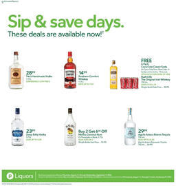 Publix weekly ad week 34 Page 4: Southern Comfort Whiskey €14,99, Tito's Handmade Vodka €28,99