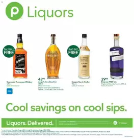 Publix weekly ad week 34 Page 1: Angel's Envy Bourbon €43,99, Empress 1908 Gin €29,99