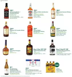 Publix weekly ad week 34 Page 2: Jack Daniel's Old No. 7 Tennessee Whiskey €19,99, Seagram's VO Canadian Whisky €24,99