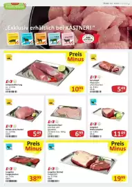 Kastner Flugblatt Seite 2: Donauland SCHWEIN Schweinsfilet lang €10,99, Donauland Jungstier Dicke Schulter €11,49