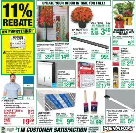 Menards weekly ad Page 1