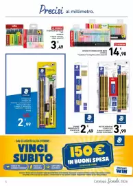 Volantino Spesa Facile Conad Pagina 4: Deskset evidenziatori Boss Stabilo €14,90, Matite Noris HB Staedtler €3,99