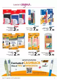 Volantino Spesa Facile Conad Pagina 7: Penne a sfera Cristal Bic €2,99, Penna a sfera Frixion Pilot €7,90