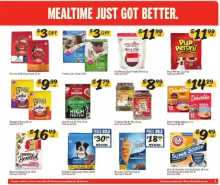 Winn Dixie weekly ad Page 3: Friskies Party Mix €8,49, Hartz Delectables €14,29