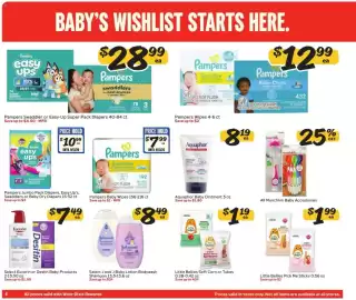 Winn Dixie weekly ad Page 4: Pampers baby wipes €7,99
