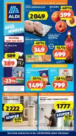 ALDI akciós újság hét 34 Oldal 1: Friss csirkemellfilé €2.049,00, MILSANI ESL TEJ 3,5% €389,00