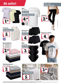Woolworth Prospekt Seite 4: Spannbettkaken €2,50, T-Shirt €1,75