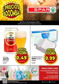 Folleto SPAR semana 34 Página 1: Spar servilletas blancas €0,99, Amstel cerveza €0,49