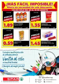 Folleto SPAR semana 34 Página 2: Bifrutas PASCUAL tropical €1,89, SPAR caldo de pollo €0,59