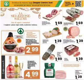 Volantino Interspar Pagina 7: Speck Despar €1,39, Salsiccia lucana salumi dolce/piccante €1,69