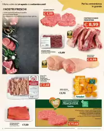 Volantino Mercatò Local Pagina 8: Fettine scelte di bovino adulto €7,99, Salamella rustica €5,59