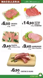 Volantino Primo Prezzo Pagina 45: Fettine scelte di bovino €14,90, Hamburger Pollo e Tacchino €9,40