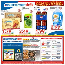 Volantino Sidis Pagina 20: Piselli Novelli Findus €1,49, PEPSI Bipack €1,99