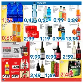 Volantino Sidis Pagina 16: Vino DOC Pellegrino Il Salinaro €9,99, Vino Tavernello €1,69