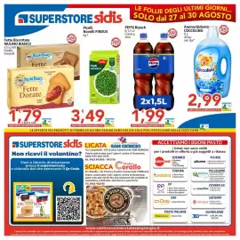 Volantino Sidis Pagina 20: Piselli Novelli Findus €1,49, PEPSI Bipack €1,99