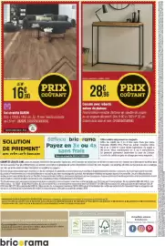 Catalogue Bricorama page 12: BARON Sol stratifié €25,52, Console avec rebords autour du plateau €28,96