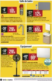 Catalogue Bricorama page 4: MYLA Robinet de lave-mains €29,90, Sika Mousse expansive SIKABOOM 128 tout en un €10,90