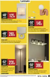 Catalogue Bricorama page 5: SEYNAVE Lampe à poser €26,90, Applique murale intérieure €12,90