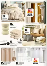 Catalogue L'incroyable page 2: RIDEAU OCCULTANT 'MALYA' €12,90, VOILAGE ÉTAMINE 'KRIS' €8,90