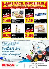 Folleto SPAR semana 34 Página 12: Atún Dorita €1,49, Huevos L €2,69