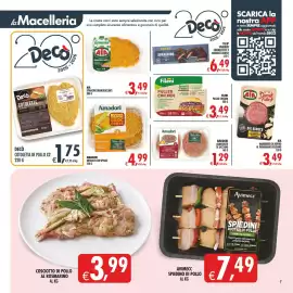 Volantino Deco Maxistore Pagina 8: Avimecc spiedino di pollo €7,49, Fileni Pulled Chicken €3,49