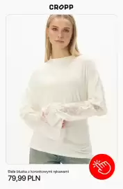 Cropp gazetka tydzień 34 Strona 2: Bluzka damska biała z koronkowymi rękawami Cropp €79,99