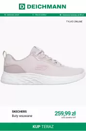 Deichmann gazetka tydzień 34 Strona 9: Buty wsuwane Skechers €259,99