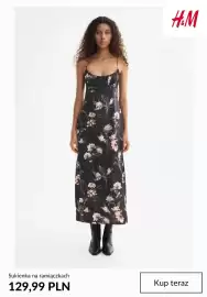 H&M gazetka tydzień 34 Strona 2: Sukienka na ramiączkach H & M €129,99