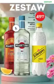 Żabka gazetka | Alkohole Strona 19: Zestaw Martini Bianco 1 l + napój Schweppes 850 ml €49,99