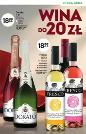 Żabka gazetka | Alkohole Strona 5: Wino musujące Dorato słodkie białe €18,99, Wino różowe Fresco półsłodkie €18,99