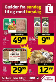 Løvbjerg tilbudsavis uge 34 Side 32: Rose hakket kylling €49,99, Arla økologisk mælk €9,99
