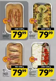 Løvbjerg tilbudsavis uge 34 Side 11: Farsbrød med paprikasauce €79,99, Jægerruller i vildtsauce €79,99