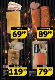 Løvbjerg tilbudsavis uge 34 Side 12: Flæskesteg €119,99, Theilgaard hamburgerryg €89,99
