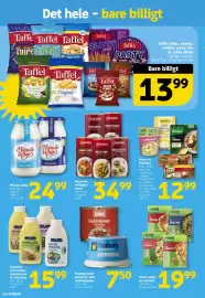 Løvbjerg tilbudsavis uge 34 Side 18: Faaborg leverpostej Jaka cocktailpølser €7,50, Knorr pasta- el. risretter €19,99
