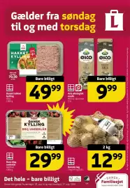 Løvbjerg tilbudsavis uge 34 Side 32: Rose hakket kylling €49,99, Arla økologisk mælk €9,99