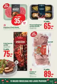 Min Købmand tilbudsavis uge 34 Side 4: Marineret Kyllingebryst med Rösti Kartofler €65,00, Mr Beef Spareribs med BBQ €75,00