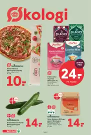 SPAR tilbudsavis uge 34 Side 9: Grøn Balance Økologisk Piskefløde 38% €14,00, Grøn Balance Dansk Økologisk Agurk €14,00