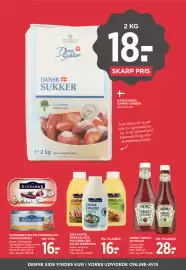 MENY tilbudsavis uge 34 Side 20: Dansk Sukker (2 kg) €18,00, Glyngøre – dåsefisk €16,00