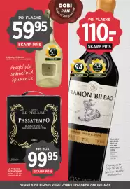 MENY tilbudsavis uge 34 Side 27: Le Preare Passatempo Rosso Veneto (box) €99,95, Ramón Bilbao Gran Reserva €110,00