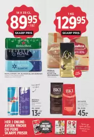 MENY tilbudsavis uge 34 Side 29: Red Bull Energy (dåse) €13,00, Merrild, Lavazza eller L'OR (hele bønner) €129,95