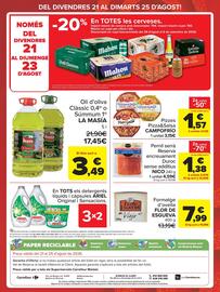 Folleto Carrefour Market Página 2: Mahou cervezas, Nico pernil serrà reserva encreuament duroc sense additius €1,38