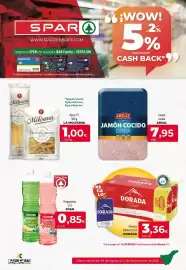 Folleto Spar Tenerife Página 1: Spar - fregasuelos €0,85, Dorada - cerveza €3,36