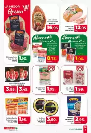 Folleto Spar Tenerife Página 4: El jamón - jamón o paleta lonchas €3,95, Spar - mortadela italiana lonchas €1,95