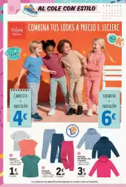 Catálogo E.Leclerc Página 2: Camiseta €1,50, Pantalón de chandal €2,50