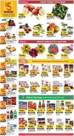 Raley's weekly ad week 34 Page 6: Gorton's Breaded or Battered Shrimp or Fish €5,00, Seaglass Colors Bouquet €17,99