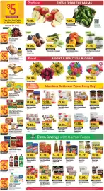 Raley's weekly ad week 34 Page 6: Gorton's Breaded or Battered Shrimp or Fish €5,00, Seaglass Colors Bouquet €17,99