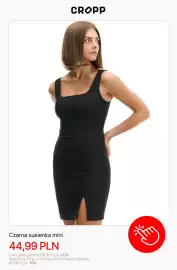 Cropp gazetka tydzień 34 Strona 2: Sukienka mini czarna Cropp €44,99